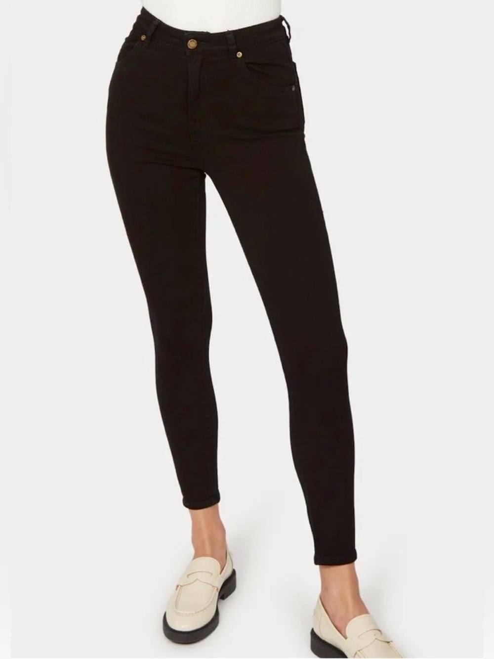 NWT ROLLA'S East Coast Ankle Black Jeans Size 25